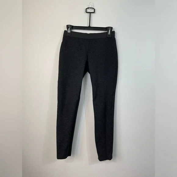 J. Crew Pixie Pant Ponte Knit Seam Stretch Tapered Legging Charcoal Gray 4R - Picture 2 of 16